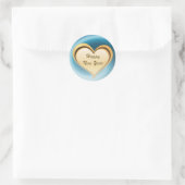 Happy New Year Customizable Aufkleber (Tasche)