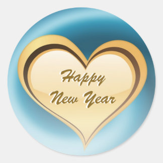 Happy New Year Customizable Aufkleber