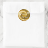 Happy New Year Customizable Aufkleber (Tasche)