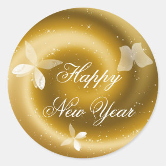 Happy New Year Customizable Aufkleber