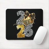 Happy New Year Cute Gold Disco Ball Bow New Year's Mousepad (Mit Mouse)