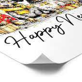 Happy New Year Dachshund Dog Lover 2026 New Year H Poster (Ecke)