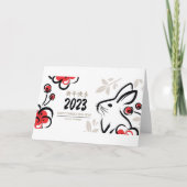 Happy New Year  Dankeskarte (Vorderseite)