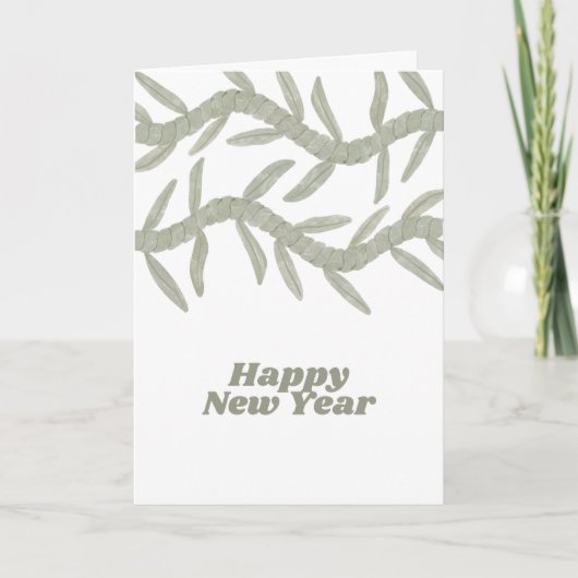 Happy New Year Dankeskarte (Vorderseite)