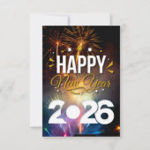 Happy New Year Dankeskarte (Vorderseite)