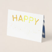 Happy New Year - das Foto Ihres Kindes Folienkarte (Vorderseite)