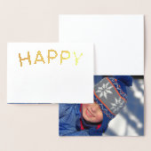 Happy New Year - das Foto Ihres Kindes Folienkarte (Anzeige)