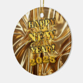 Happy New Year Design Keramik Ornament (Links)