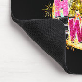 Happy New Year Disco Ball Coquette Bow New Years E Mousepad (Ecke)