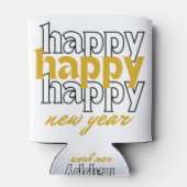 Happy New Year Dosenkühler (Rückseite)