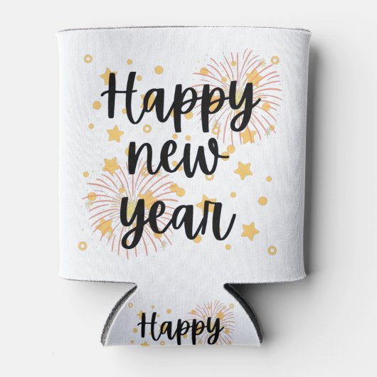 Happy New Year Dosenkühler (Vorderseite)
