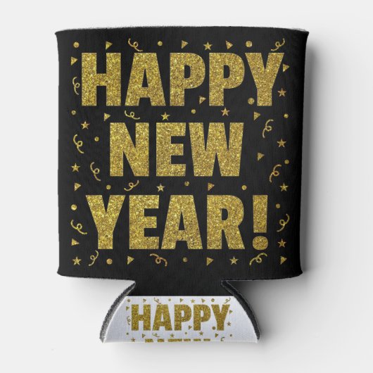 Happy New Year Dosenkühler (Vorderseite)