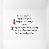 Happy New Year Dreifach Gefaltete Karte (Innenseite Mitte)