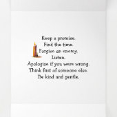 Happy New Year Dreifach Gefaltete Karte (Innenseite Mitte)