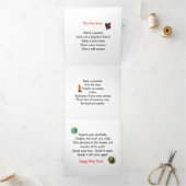 Happy New Year Dreifach Gefaltete Karte (Innenseite)