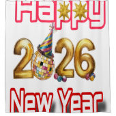 Happy New year  Duschvorhang (Vorderseite)
