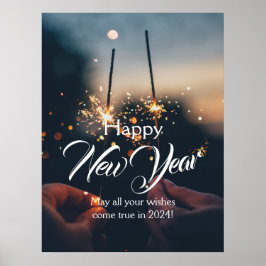 Happy New Year Editable Poster