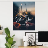 Happy New Year Editable Poster (Heimbüro)