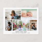 Happy New Year | Einfaches elegantes Foto Postkarte (Vorderseite)