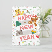  Happy new year Einladung (Stehend Vorderseite)