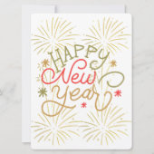 Happy new year einladung (Vorderseite)