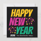 Happy New Year Einladung (Vorderseite)