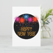 Happy New Year Einladung (Stehend Vorderseite)