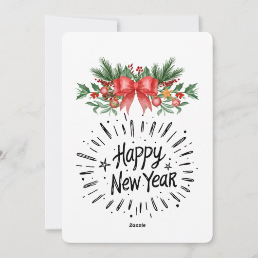 Happy new year einladung (Rückseite)