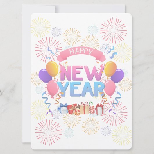 Happy new year einladung (Rückseite)