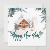 Happy new year elegant CARD Karte (Vorderseite)