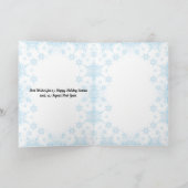 Happy New Year Elegant lila Feiertagskarte (Innenseite)