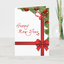 Happy New Year Elegante Weihnachtsdekorationen