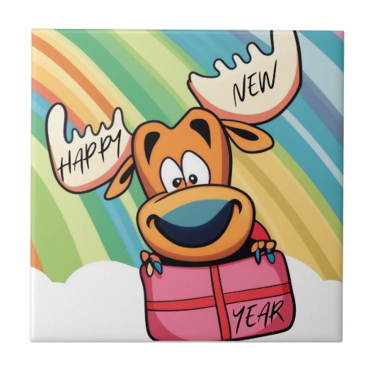 Happy New Year Else - Festivals Design der Feier Fliese (Vorderseite)