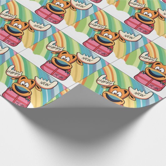 Happy New Year Else - Festivals Design der Feier Geschenkpapier (Ecke)