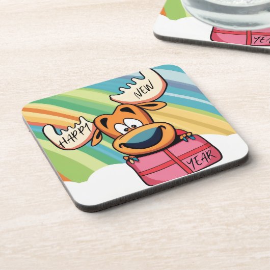 Happy New Year Else - Festivals Design der Feier Getränkeuntersetzer (Linke Seite)