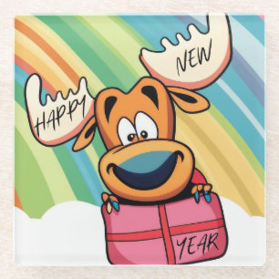 Happy New Year Else - Festivals Design der Feier Glasuntersetzer