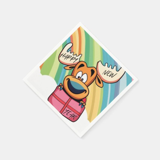 Happy New Year Else - Festivals Design der Feier Serviette (Ecke)