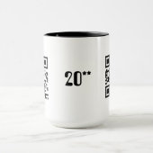 Happy New Year - Englisch Tasse (Zentrum)