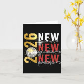 Happy New Year Eve 2026 New Year Party Hello 2026  Karte (Gelbe Blume)