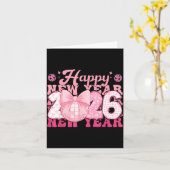 Happy New Year Eve 2026 Party Family Matching Men  Karte (Gelbe Blume)