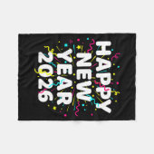 Happy New Year Eve Party 2026 Nye Family Matching Fleecedecke (Vorderseite (Horizontal))