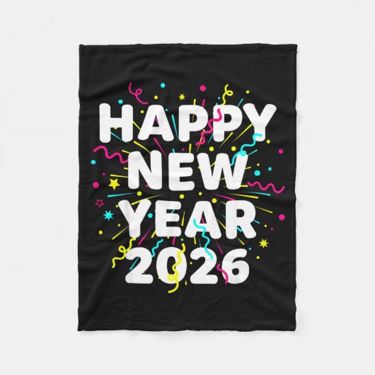 Happy New Year Eve Party 2026 Nye Family Matching Fleecedecke (Vorderseite)