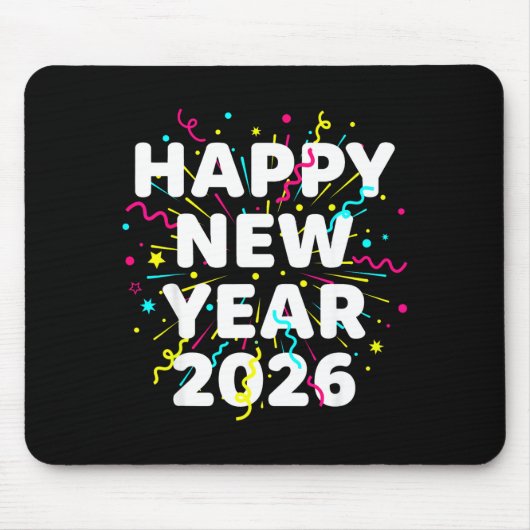 Happy New Year Eve Party 2026 Nye Family Matching Mousepad (Vorne)