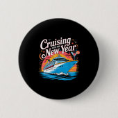 Happy New Year Family Cruise Matching Celebration Button (Vorderseite)