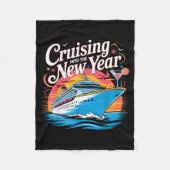 Happy New Year Family Cruise Matching Celebration Fleecedecke (Vorderseite)