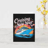 Happy New Year Family Cruise Matching Celebration Karte (Gelbe Blume)