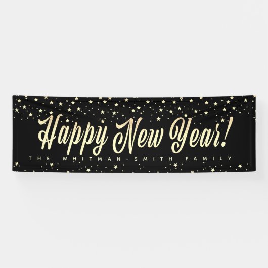 Happy New Year Family Large Banner (Horizontal)