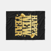 Happy New Year Family Wiedersehen Party Neujahr Fleecedecke (Vorderseite (Horizontal))