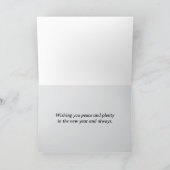 Happy New Year Farm Personalisiert Red Barn Karte (Innenseite)