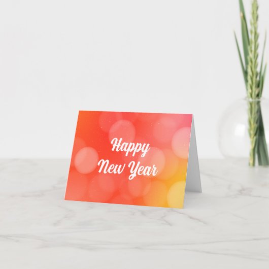Happy New Year Feiertagskarte (Vorderseite)